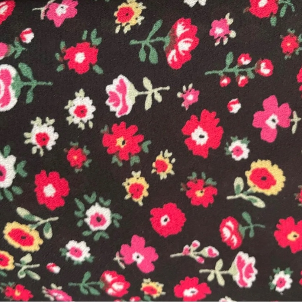 Floral Blouse Long Raglan Sleeve Size XL